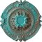 Ekena Millwork Southampton Ceiling Medallion (Fits Canopies up to 2 3/4"), 16 3/8"OD x 1 3/4"P, Copper Green Patina CM17SOCGS - alternate 1